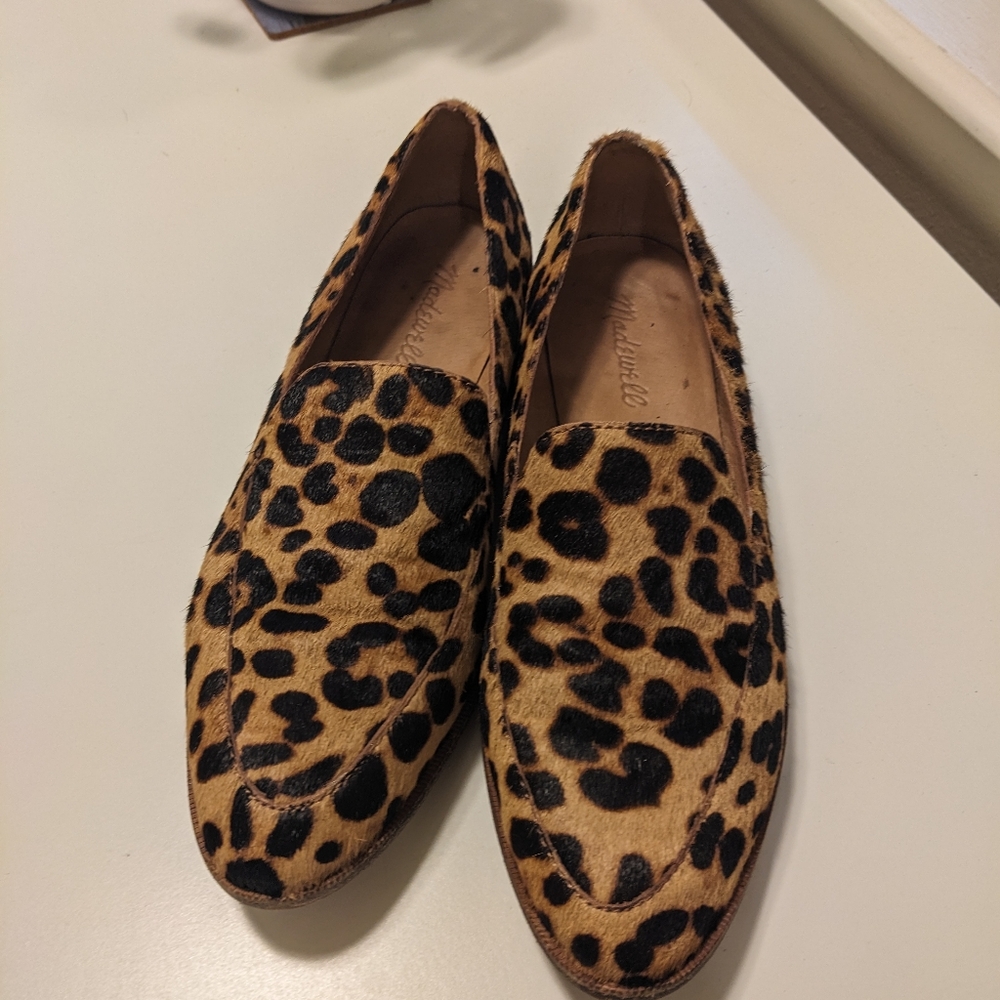 Madewell Frances leopard loafers